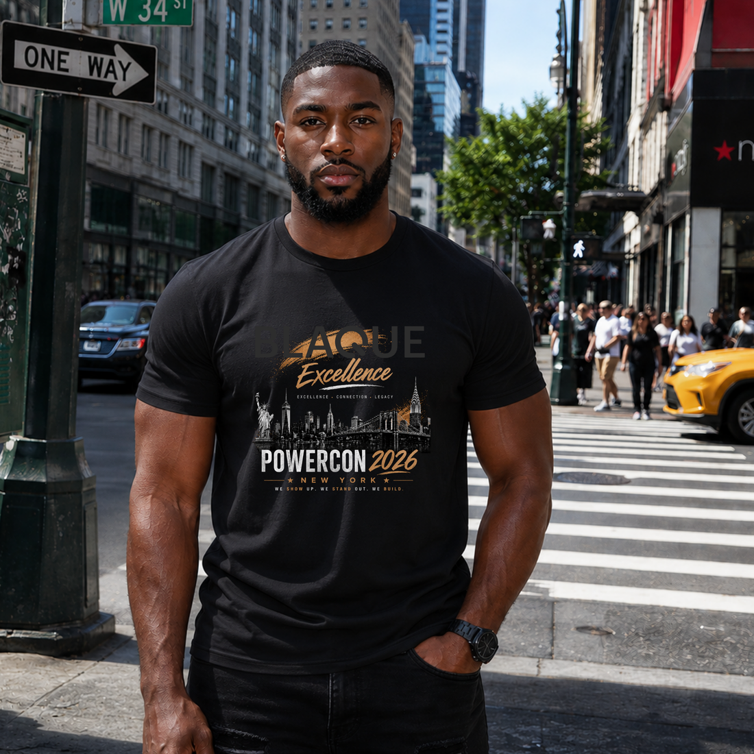 Limited Edition BLAQUE POWERCON 2026 T-Shirt