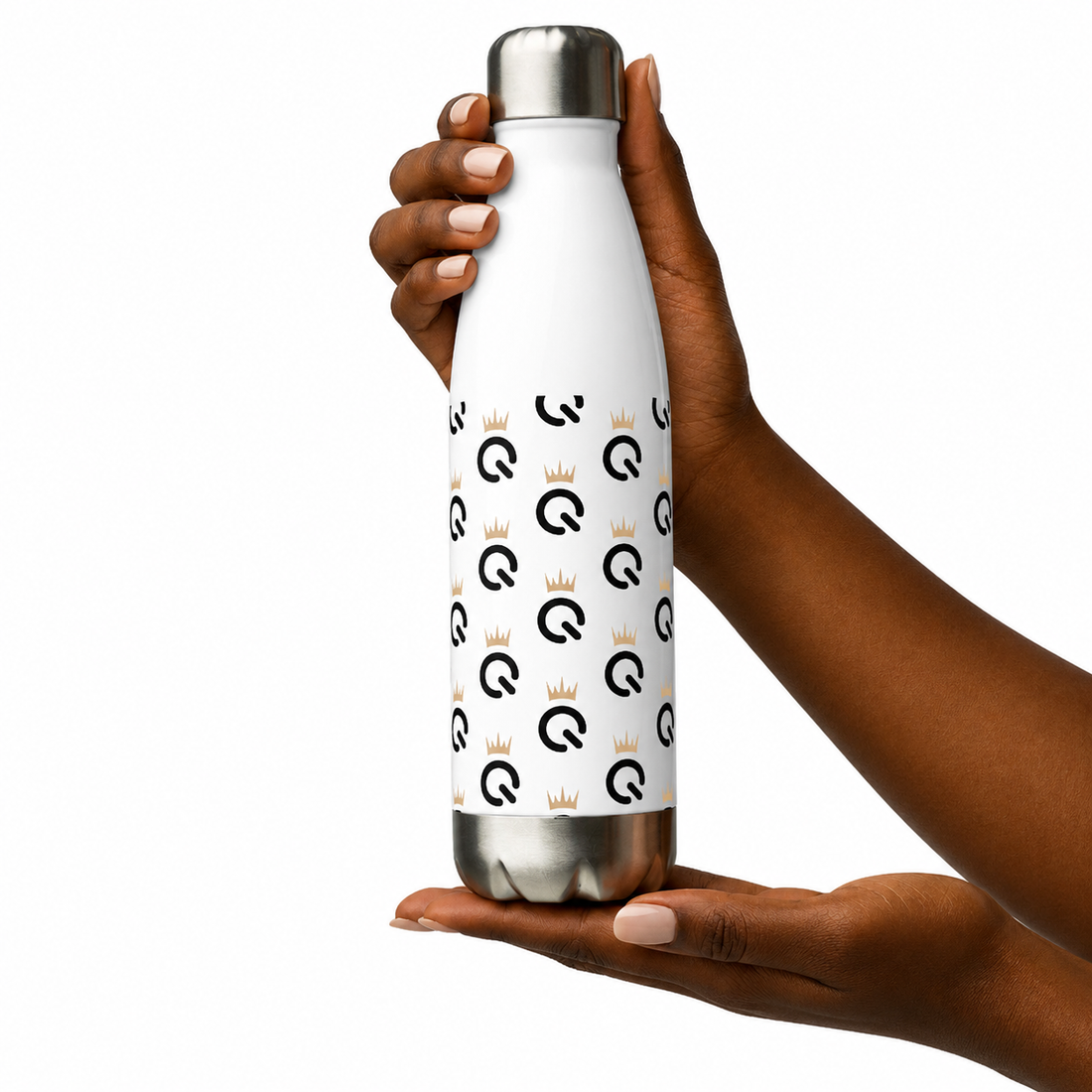 BLAQUE Excellence Stainless Steel Water Bottle - White