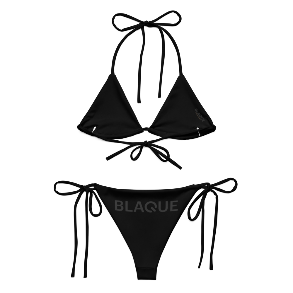 BLAQUE All-Over Print String Bikini Set