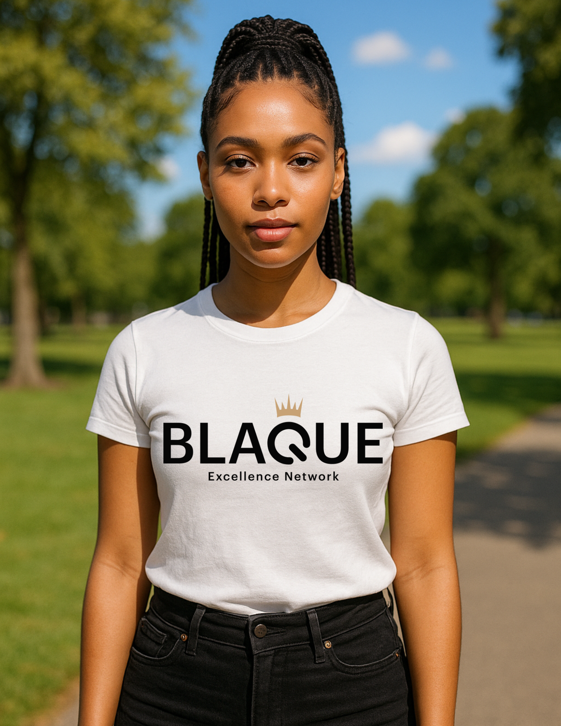 BLAQUE Excellence Work On The Go Kit | Official T-shirt, 20 oz Insulated Tumbler, BLAQUE Power Q Ceramic Mug, Journal w/ Pen