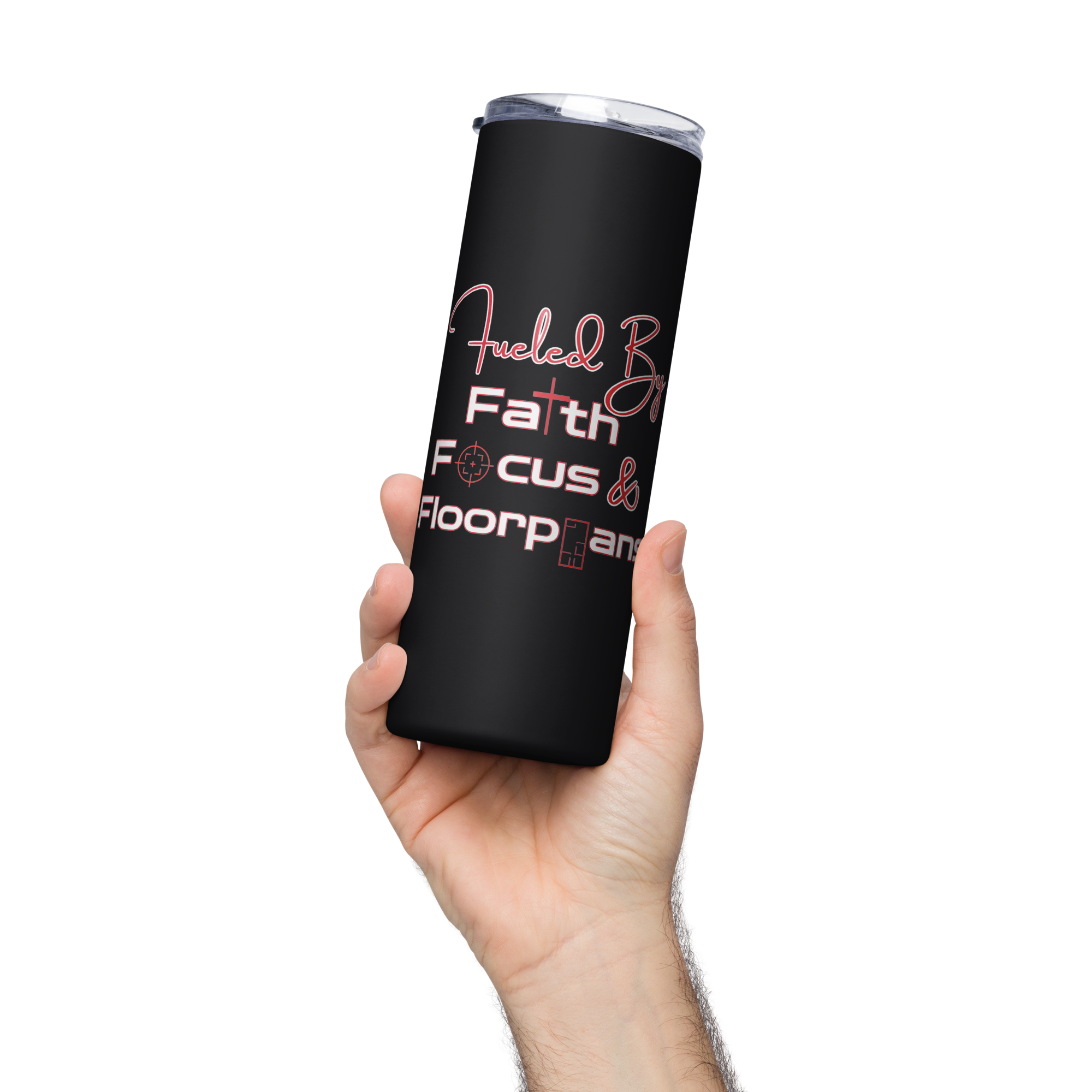 Faith, Focus, & Floorplans Stainless Steel Tumbler